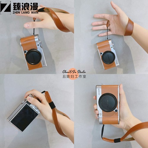 适用于佳能微单g7x2 索尼zv1挂绳 黑卡7 rx100相机手腕带 富士手绳