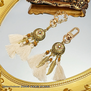 异域风情复古流苏钥匙扣挂件小众民族风包包挂件创意饰品小礼物