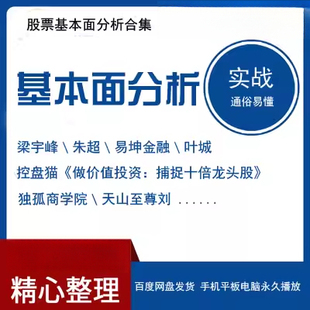 股票学习基本面分析视频课程教程价值投资财务报表分析与股票估值