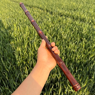 紫檀大号竹节棍武术棍长短棍子实木太极鞭短杆健身杖齐眉棍半棍儿