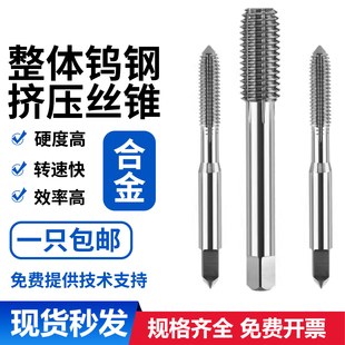 M10 铝用钨钢挤压丝攻 M12 整体硬质合金丝锥