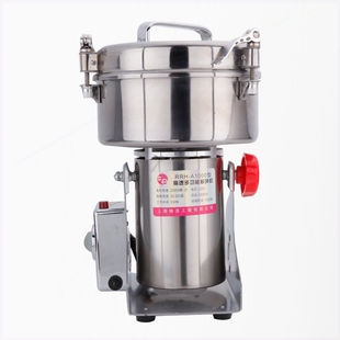 日日紅1000克中藥材粉碎機不銹鋼三七打粉機超細(xì)研磨機商用磨粉機