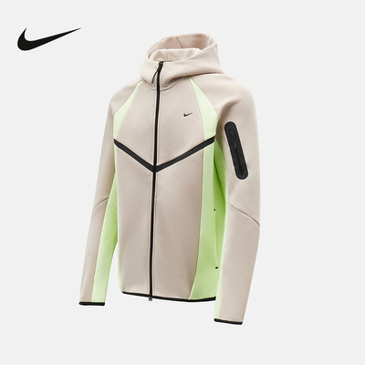 Nike耐克男子外套双面针织开襟休闲双向拉链连帽夹克IF1326-236