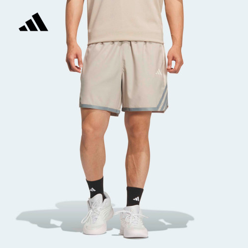 adidas阿迪达斯2026夏男速干篮球舒爽运动轻薄训练梭织短裤KS7869