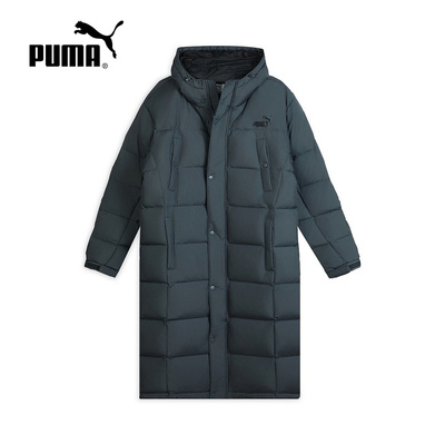 PUMA彪马冬季新款男子休闲运动保暖防泼水长款羽绒外套693528-63