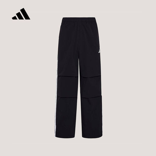 adidas阿迪达斯拒水梭织宽松直筒运动休闲伞裤26夏男长裤 KX0908