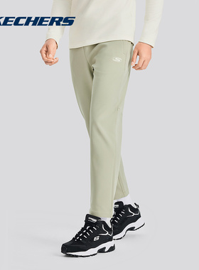 Skechers斯凯奇秋冬男运动裤加绒保暖舒适梭织长裤 P424M125/027B