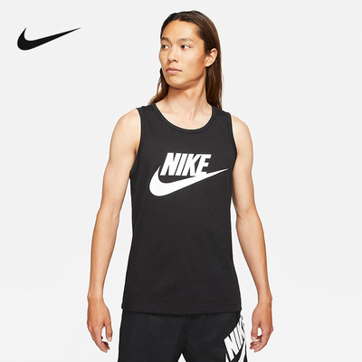 Nike耐克无袖T恤男装新款篮球训练运动服背心AR4992-013