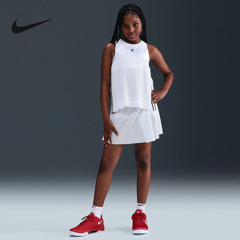 NIKE耐克Kobe科比女大童速干篮球裤裙夏季运动针织短裤IB0005-100