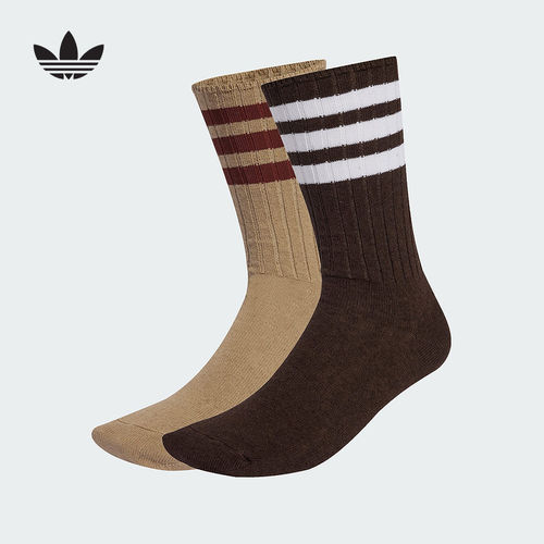 adidas阿迪达斯官方运动2025冬中性两双装袜子 JX5201