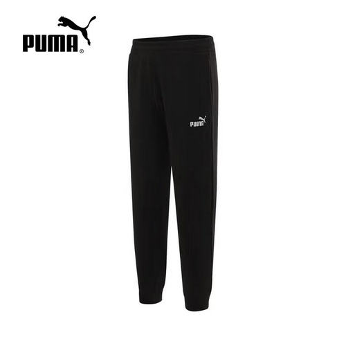 PUMA彪马春季新款男子简约百搭休闲运动裤束脚针织长裤 687533-01