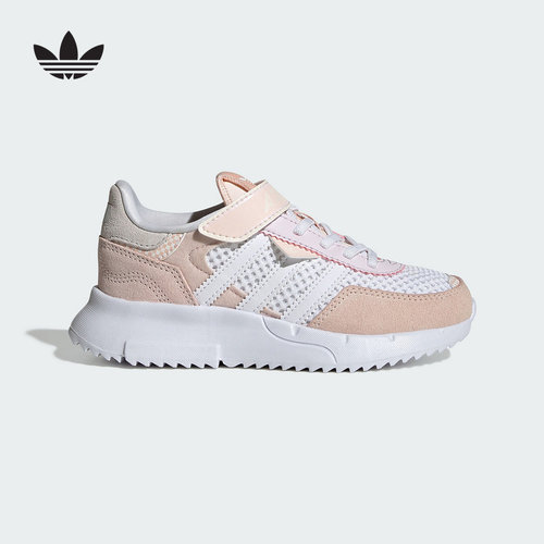 adidas阿迪达斯三叶草女小童运动鞋RETROPY F2魔术贴经典鞋JS2478