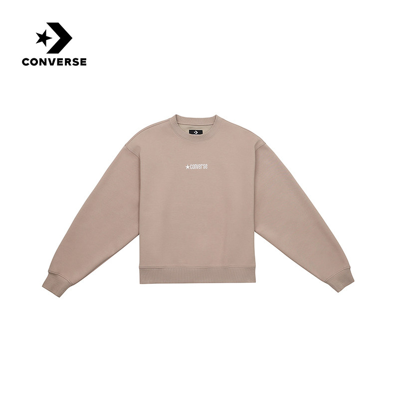 Converse匡威秋季新款短款长袖卫衣女子休闲针织套头衫WCH610-X9V,运动服/休闲服装,运动卫衣/套头衫,淘宝优惠券,粉丝福利购,淘宝优惠卷