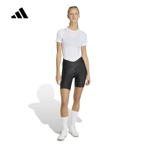 adidas阿迪达斯基本款加衬骑行紧身运动背带裤26春女短裤 JY7609