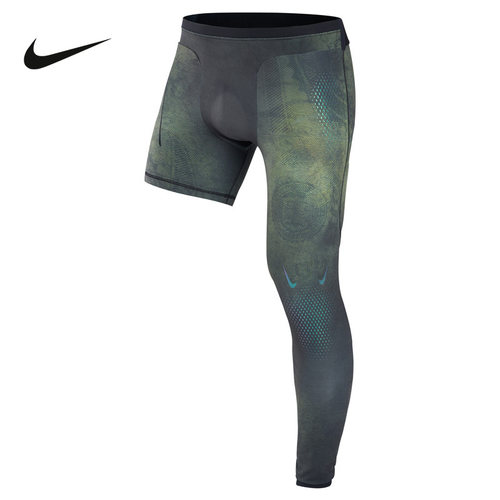 耐克NIKE夏季新款男裤健身训练篮球运动打底单腿紧身裤II0713-010