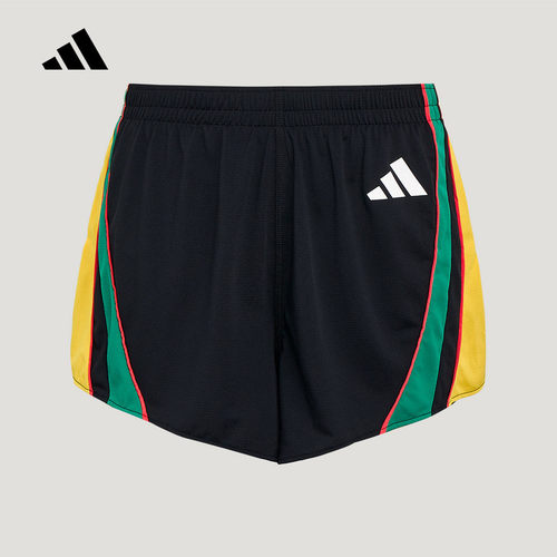 adidas阿迪达斯2026秋男针织速干复古风撞色跑步运动短裤 LC8178