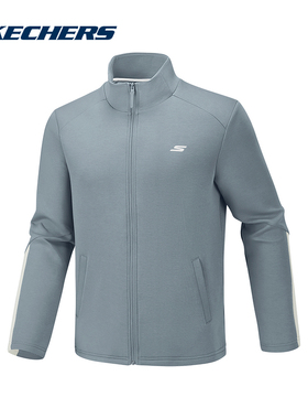 Skechers斯凯奇26春男子休闲运动上衣立领梭织外套 P126M004/02N6
