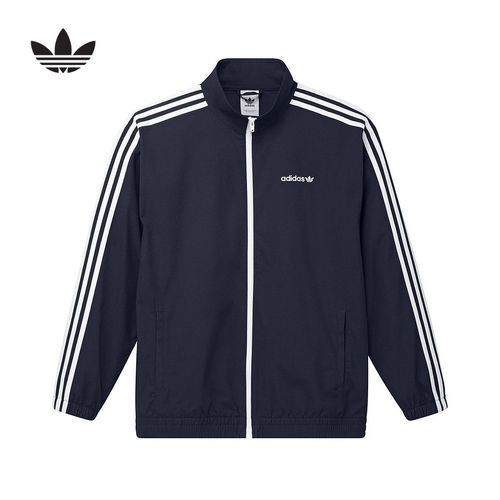 adidas阿迪达斯情侣款梭织夹克外套运动休闲宽松立领IY1631