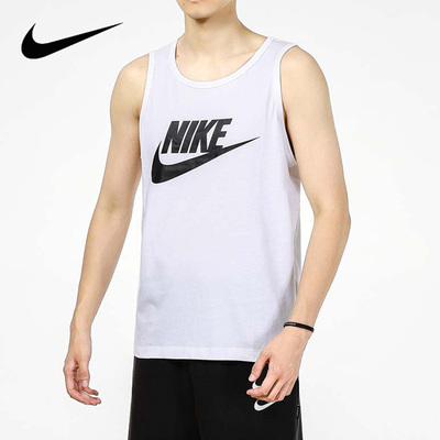 NIKE耐克背心男装新款篮球运动服圆领无袖T恤AR4992-101