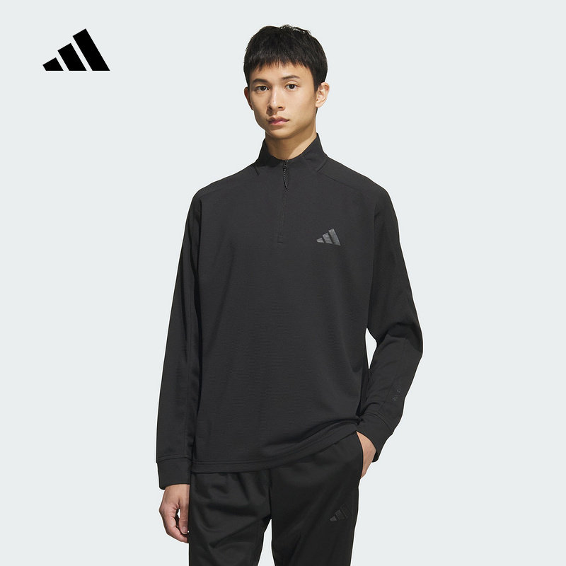 adidas阿迪达斯冬季新款半拉链运动休闲套头衫男圆领卫衣 KB5210