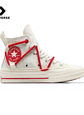 匡威男女鞋龙年新年款CNY红色高帮帆布鞋A08701C A09105C A09106C