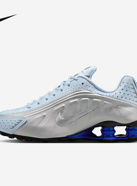 耐克女鞋SHOX R4运动鞋科技感回弹气柱缓震复古跑步鞋AR3565-402