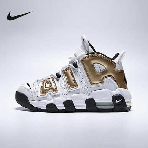 NIKE耐克儿童鞋大AIR MORE UPTEMPO大童款运动休闲鞋IO7601-171