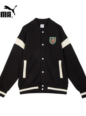 PUAM彪马SPORTS宽松运动学院风飞行员保暖针织休闲外套 632529-01