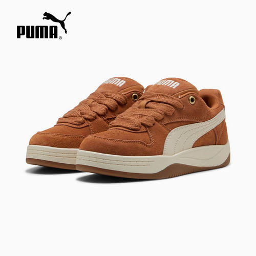 PUMA彪马面包鞋冬季新款Park女厚底休闲运动卡其色板鞋402510-05