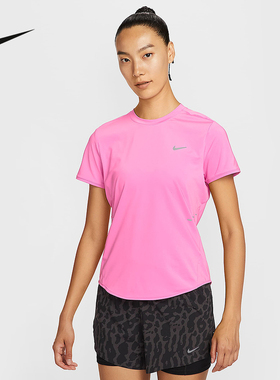 NIKE耐克女子短袖秋季新款运动休闲时尚潮流圆领T恤HM9699-675