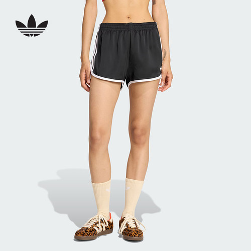 adidas阿迪达斯三叶草2026夏女三条纹Sprinter梭织休闲短裤KD7977
