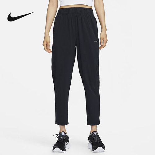 NIKE耐克女裤新款透气宽松跑步运动裤训练休闲梭织长裤FB7030-010