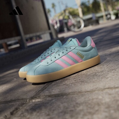adidas阿迪达斯T头鞋板鞋2026夏女VL COURT 3.0运动休闲鞋 IH6518