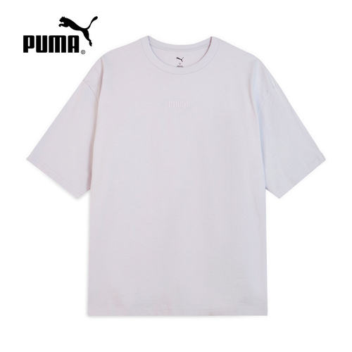 PUMA彪马夏季新款男子休闲运动宽松舒适透气廓形短袖T恤690645-68