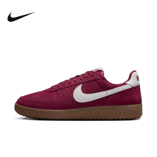Nike耐克德训鞋女鞋Field General酒红复古低帮运动鞋IF1743-600