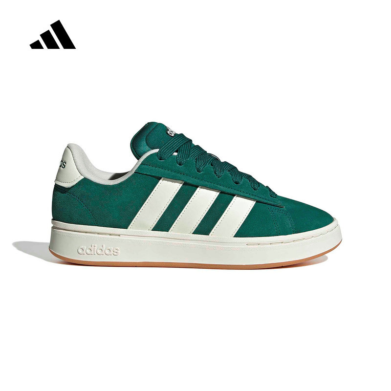 adidas阿迪达斯2026春中性绿色三条纹经典网球运动休闲板鞋JP8734,运动鞋new,运动休闲鞋,淘宝优惠券,粉丝福利购,淘宝优惠卷