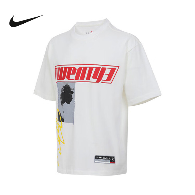 耐克NIKE短袖男2025夏新款运动休闲针织衫半袖T恤 HJ2367-133