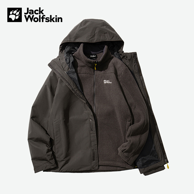 JACKWOLFSKIN(狼爪)|（新款）2025F/W男三合一夹克 A65466-D0108