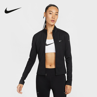 Nike耐克女子夏跑步训练透气反光速干立领运动茄克外套IB1999 010