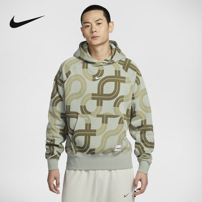 Nike耐克卫衣男2025春蛇年限定CNY加绒印花连帽套头衫HV8207-370