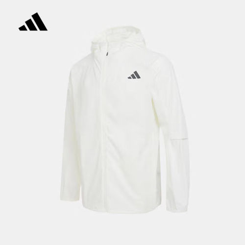 adidas阿迪达斯秋季新款男子运动健身连帽拉链外套梭织夹克KB5159