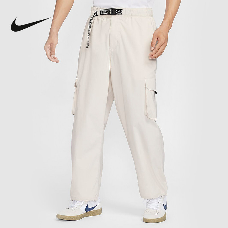 NIKE耐克SB 秋季新款男子梭织透气宽松直筒多袋工装裤 FV7348-104