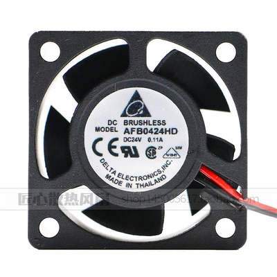 台达 4020 24v 0.11A 4cm 大风量 车载逆变 变频器风扇 AFB0424HD