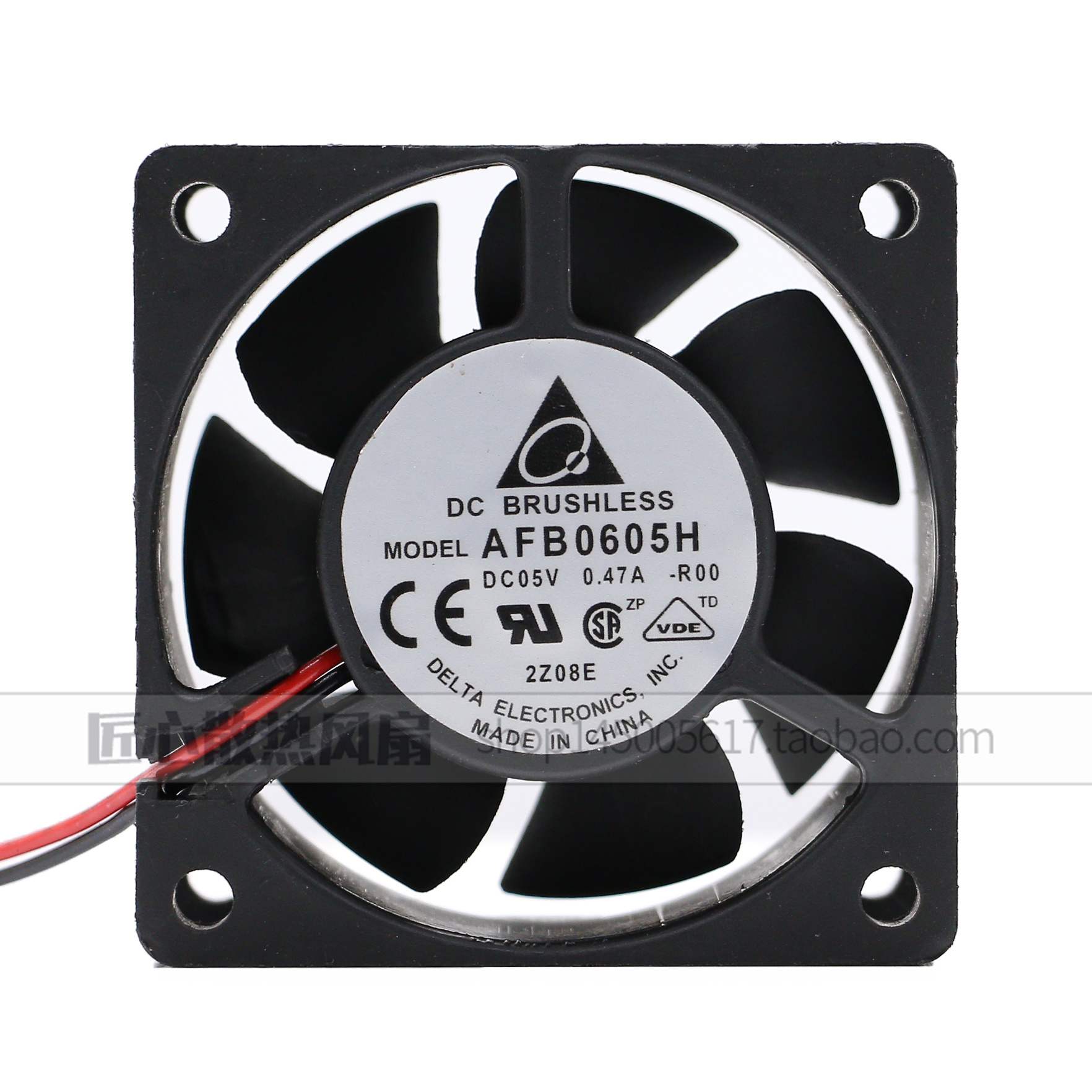 原装台达6CM 6025 AFB0605H 5V 0.47A USB散热风扇双滚珠轴承