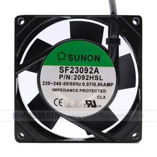 SF23092A 促销 2092HBL.GN 220V散热风扇 冲冠 9225 台湾建准SUNON