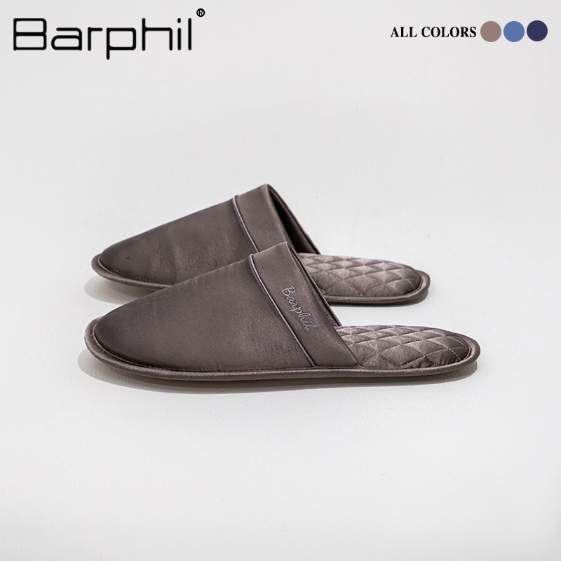 Barphil家居拖鞋男2026秋季新款室内静音凉拖鞋情侣款包头拖防滑