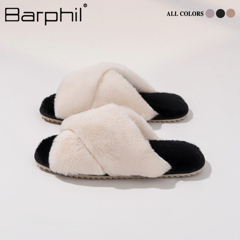 Barphil毛毛拖鞋女2025年