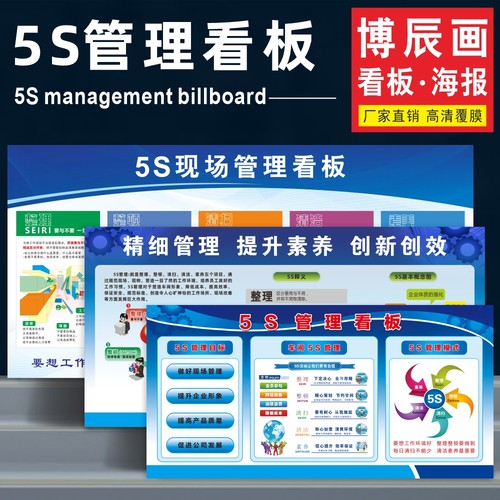 车间5s管理看板企业6s工厂宣传栏