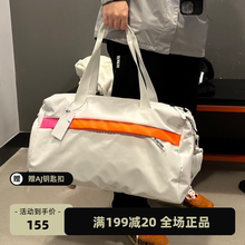 专柜正品耐克男女休闲训练运动健身单肩斜挎包背包白色CU1489-094