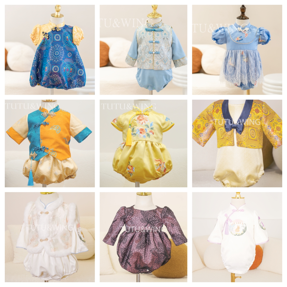 tutuwing高定百天礼服